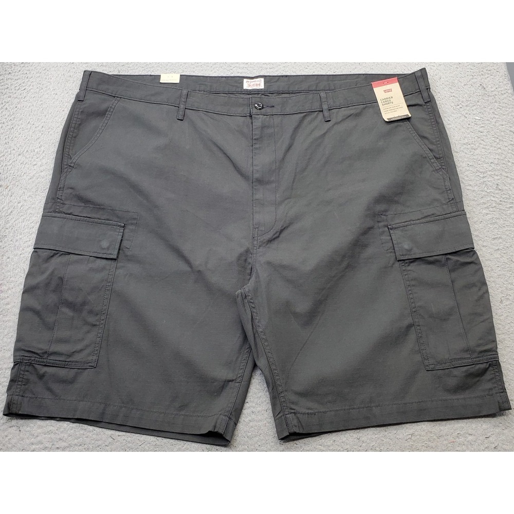 Levi's Carrier Cargo Shorts Mens 52 Gray Ripstop Utility Pockets Hiking Outdoor